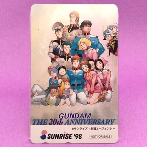 GUNDAM SUNRISE 20th anniversary 1998 Phone Card Retro Japan manga - Afbeelding 1 van 6