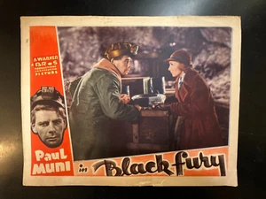 BLACK FURY PAUL MUNI ORIGINAL LOBBY CARD 1935 - Bild 1 von 1