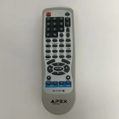 Apex Digital RM-1010W Genuine OEM Original DVD Player Remote AD-1110 AD-1010 - Image 1 of 4