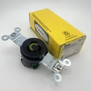 HUBBELL HBL4710 TWIST-LOCK SINGLE RECEPTACLE NIB 15A 125V 2 POLE 3 WIRE - Picture 1 of 10