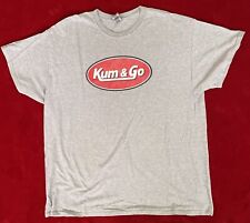 Gildan Men's Short Sleeve "Kum & Go" Gas Station Gray Crew Neck T-Shirt Size: XL