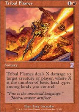 TRIBAL FLAMES Time Spiral MTG Magic the Gathering Cards DJMagic
