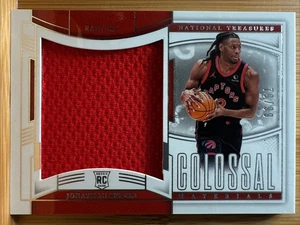 Jonathan Mogbo 2024-25 National Treasures Rookie Colossal Materials /99 Raptors - Picture 1 of 3