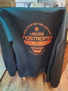 Alien xenomorph Nostromo  Jacket. black  Men's Zip-Up Jacket -NEW-Size M... - Bild 1 von 5