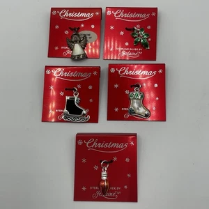 Jezlaine Weihnachten Charms Sterling Silber Schmuckherstellung 5 Stück Vintage - Bild 1 von 3