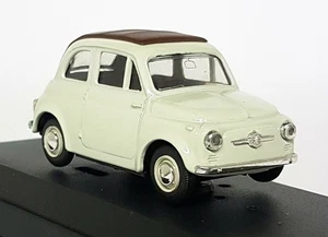 Vitesse 1/43 - 500 Fiat 500 Closed Roof White / Tan Diecast Model Car - Picture 1 of 4