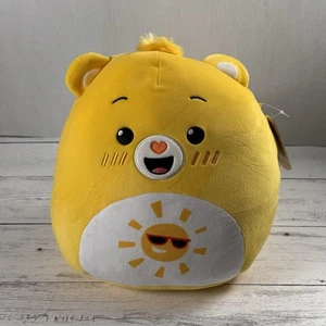 Squishmallows Care Bears Funshine Bear 12 Inch Sunshine Tummy Soft Plush New - Picture 1 of 8