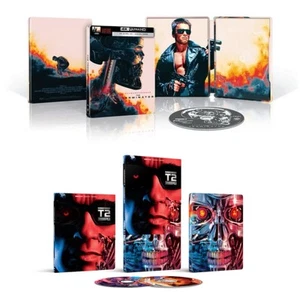 TERMINATOR (1984) & TERMINATOR 2 (1991) Steelbook Lot 4K UHD/Blu Ray/Digital OOP - Picture 1 of 19