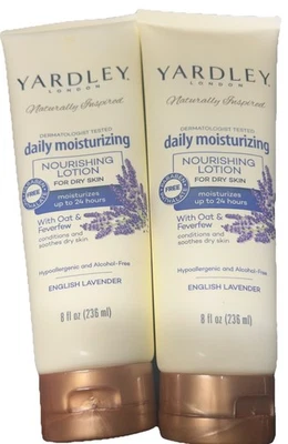 Loción nutritiva de lavanda inglesa Yardley London 8 oz avena y matricaria 2 de ellas Foto 1 de 3