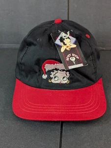 De colección Betty Boop Sombrero Usando un Sombrero de Santa Gorra Snapback Años 90 Navidad Adulto Nuevo de Lote Antiguo - Imagen 1 de 5