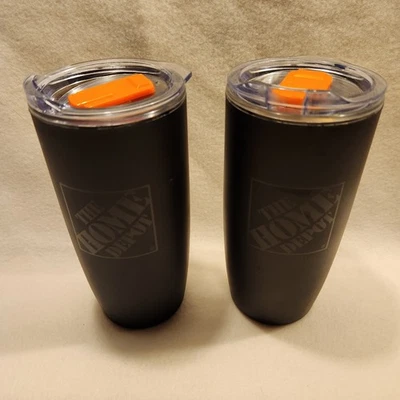 Lote de 2 vasos tazas de café de viaje The Home Depot Foto 1 de 4