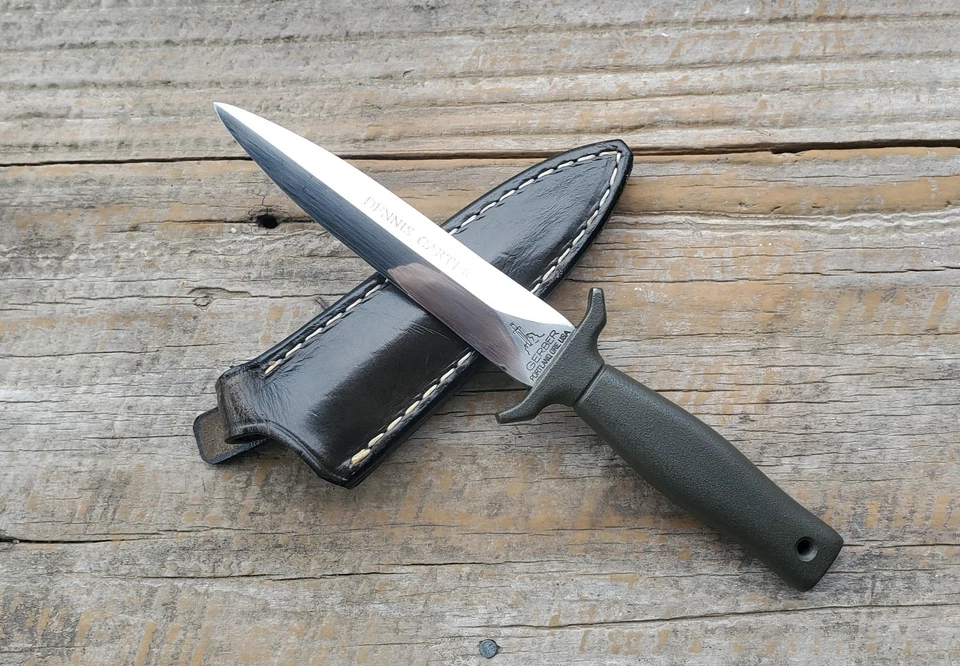 Vintage Gerber Mk1 Boot Knife First Year Production L6 Tool Steel Gray #001460 - Image 1 of 4