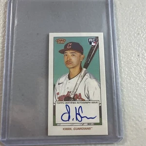 2022 Topps 206 T206 Steven Kwan Auto On Card RC - Picture 1 of 2