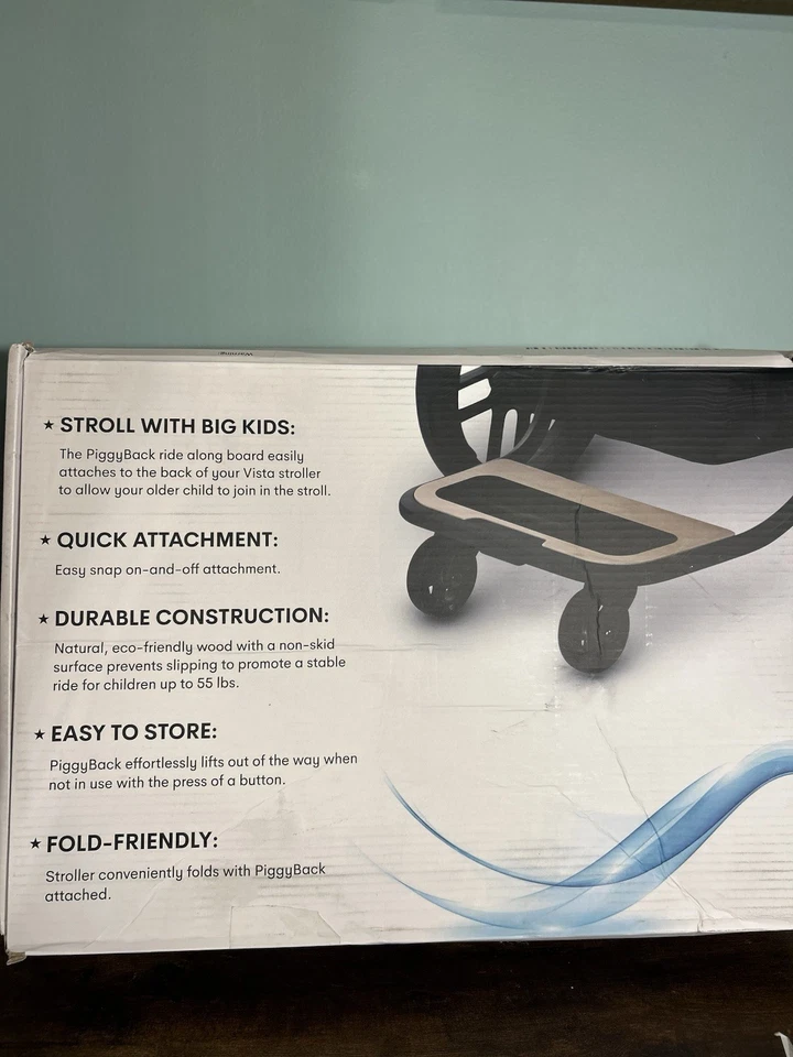 UPPAbaby PiggyBack Ride-Along Board for Vista strollers - Image 1 of 4