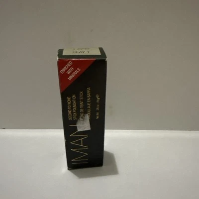 IMAN Second To None Stick Foundation CLAY 1 Unsealed Nib Flaw Pushed Up See Pic - Image 1 of 4