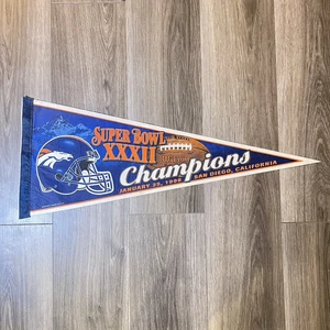 Vintage 1998 WinCraft Denver Broncos Super Bowl 33 Wimpel - Bild 1 von 5