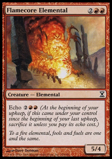 Flamecore Elemental - Time Spiral #154/301 MTG Magic The Gathering - Image 1 of 1