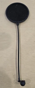 Microphone Pop Filter Black Professional Recording Adjustable Gooseneck Arm - Picture 1 of 9