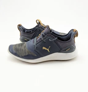Mens Puma Ignite NXT Lace Up Navy Blue Spikeless Golf Shoes 192225-04 Size 9.5 - Picture 1 of 7