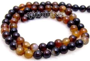 Cuentas de ágata redondas multicolor de 6 mm hebra 15"-los225 - Imagen 1 de 1