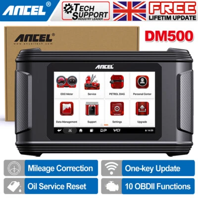 ANCEL DM500 Car Odometer Correction Mileage Adjustment Cluster Calibration Tool - Image 1 of 4