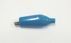 Sato Parts # C-4-S-BL, 27mm Alligator Clip with Blue Boot 3A @ 30V - Picture 1 of 3