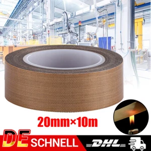 20mm*10m Hochtemperatur Teflonklebeband PTFE-Klebeband Folie Selbstklebend DE - Bild 1 von 16