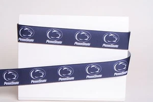 PENN STATE NITTANY LIONS PSU 7/8" GROSGRAIN RIBBON 1,3,5,10 YARDS SHIP FROM USA - Picture 1 of 1