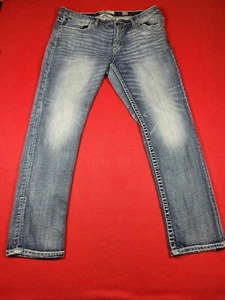 BKE Jeans Men's 38x32 (38x31) Blue Nolan Straight Leg Dark Wash Denim - Picture 1 of 13