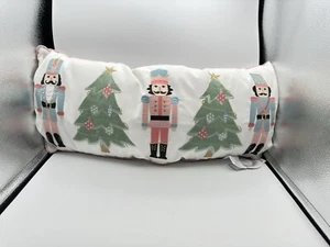 Pastel Nutcracker Christmas Tree Lumbar Pillow Throw - Picture 1 of 2