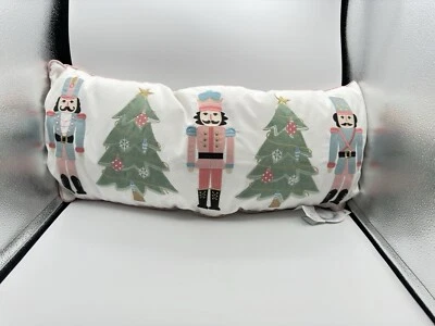 Pastel Nutcracker Christmas Tree Lumbar Pillow Throw - Image 1 of 2