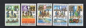 SOLOMON ISLANDS MNH 1985 SG550-554 75O YV DE MOVIMIENTO GUÍA DE NIÑA - Imagen 1 de 1