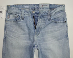 $235 NEW Adriano Goldschmied Jeans Blue The EVERETT W28XL34 Slim Straight USA - Picture 1 of 12