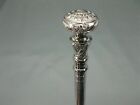 Noble Luxury Vintage Stainless Steel Walking Stick Hiking Stick Silver 97`