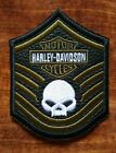 Harley Davidson Green Military Style Patches For Arm, Jacket.