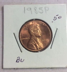 1985 P Lincoln Memorial One Cent Coin Penny US Coin Exact Coin Pictured - Picture 1 of 2