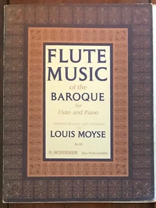"FLUTE MUSIC OF THE BAROQUE FOR FLUTE AND PIANO" PB SCORE VG+ 13 PIECES - Picture 1 of 1