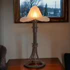Lampa stołowa w stylu art deco 1920 pojedyncza sztuka kute żelazo