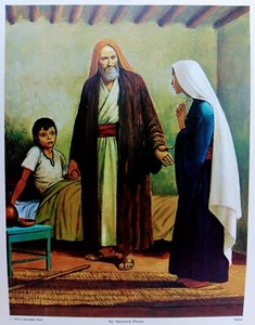 Vintage AN ANSWERED PRAYER Print 11" x 14" Ⓒ1975 Harold Minton - Picture 1 of 2
