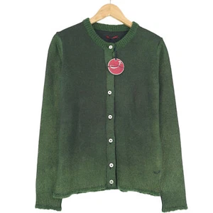 Jacob Cohen Damen Strickjacke Grün Wolle Qe1 Größe S - Bild 1 von 7