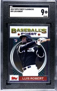 Luis Robert 2020 Topps Finest Flashbacks RC SGC 9 Chicago White Sox - Bild 1 von 2