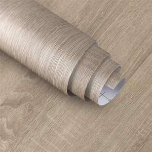 Tan Oak Wood Vinyl Roll Adhesive Contact Paper PVC Wallpaper Woodgrain Furniture - Picture 1 of 7