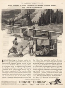 1925 Elliott Fisher Accounting Machine: Instant Knowledge Vintage Print Ad - Picture 1 of 1