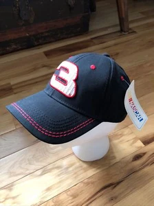 RARO CAPPELLO REGOLABILE VINTAGE 2000 Dale Earnhardt Sr. #3 NASCAR - Nero/Rosso/Bianco - Foto 1 di 9