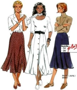 Burda 4072 Misses Skirts Sewing Pattern Plus Sizes 10-28 - Picture 1 of 4