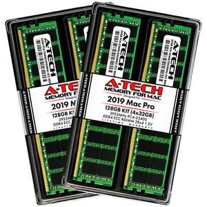 128GB 4x 32GB PC4-23400R RDIMM DDR4 2933 Memory RAM for APPLE MAC PRO 2019 A1991 - Picture 1 of 6
