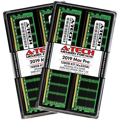 128GB 4x 32GB PC4-23400R RDIMM DDR4 2933 Memory RAM for APPLE MAC PRO 2019 A1991 - Image 1 of 4
