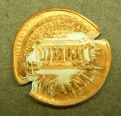 Double Stuck with brockage - Unc Red. Lot 345 - Image 1 of 2