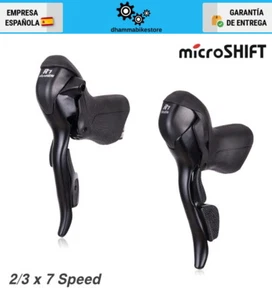 Juego de palancas de freno palancas de cambio para bicicleta de carretera Microshift Micronew 2/3x7 8 9 10 velocidades - Imagen 1 de 7