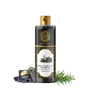 Männer Kohle Shampoo (200 ml, 7 oz) - 100 % Ayurveda zertifiziert - aktivierter Bambus - Bild 1 von 5